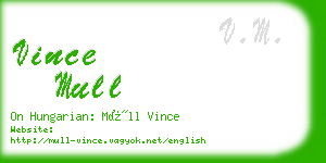vince mull business card